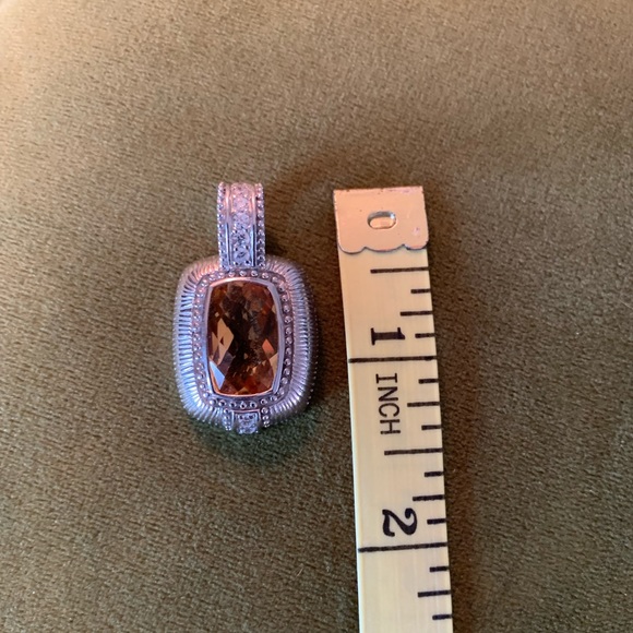 Judith Ripka Citrine Pendant /Enhancer - Picture 4 of 4
